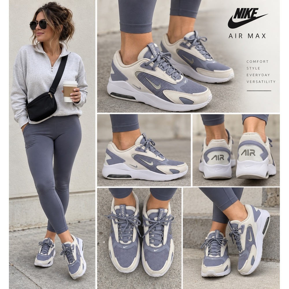 Nike Air Max Bolt Indigo Haze Running Shoes Women Size 9 Excellent CU4152-500